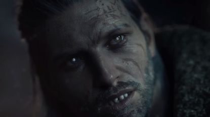 The Blood of Dawnwalker trailer screenshot of a closeup of Coen in the modern day