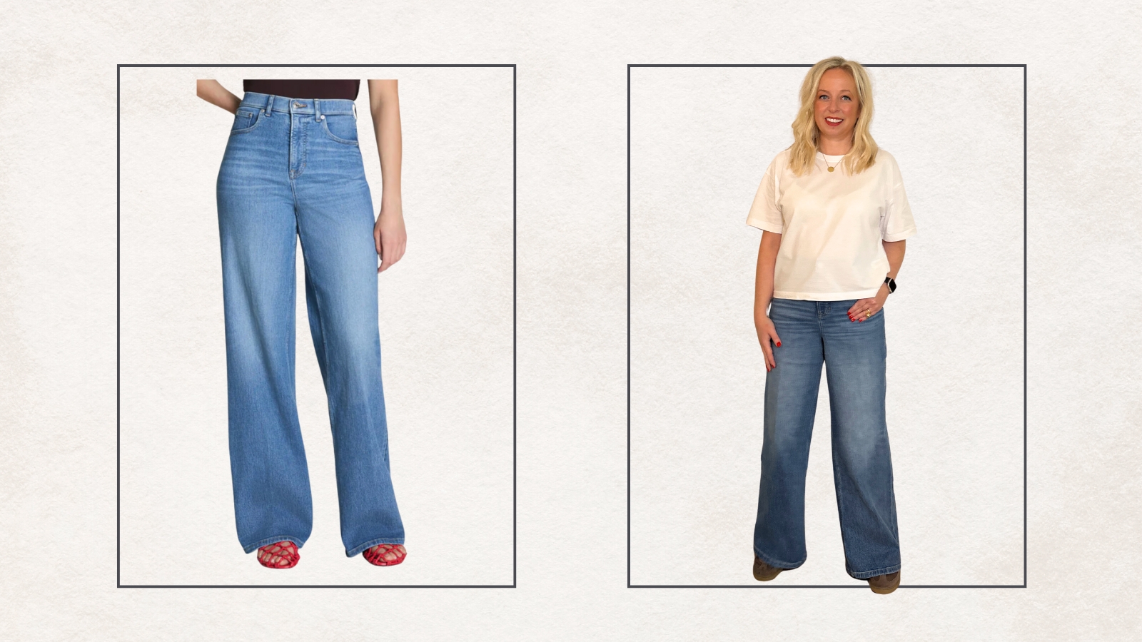 Antonia Kraskowski wearing Spanx slimming jeans