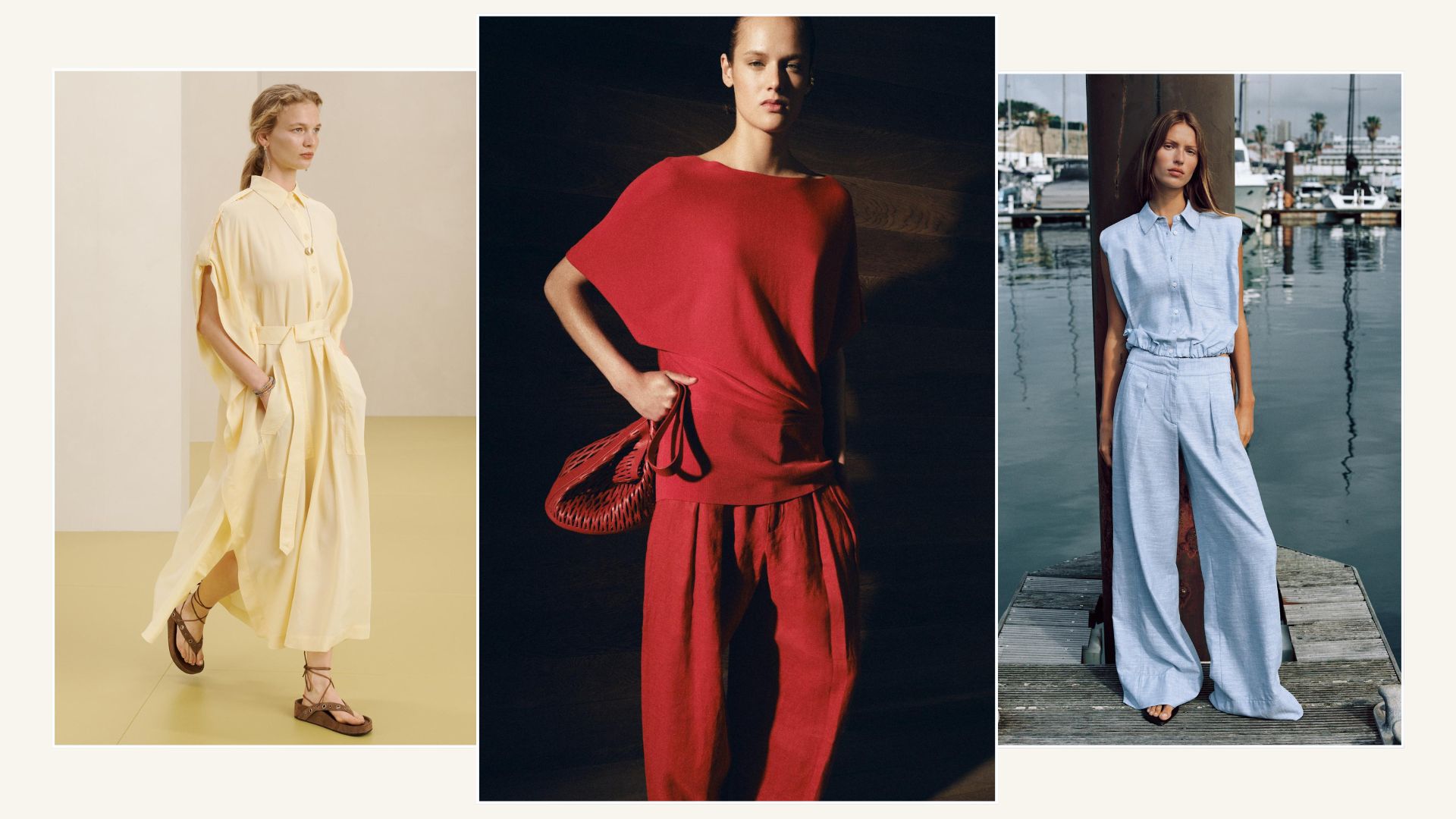 Zara models wear colour trends for summer 2026