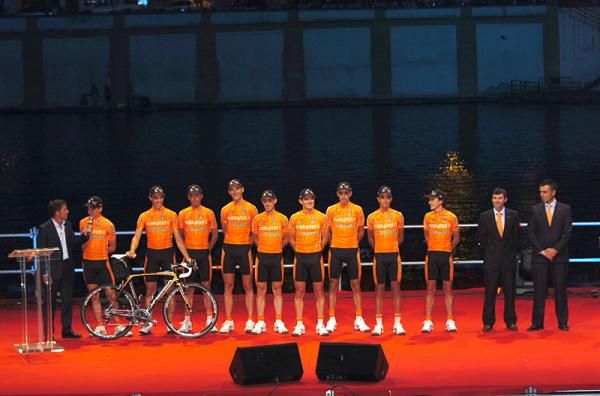 The Euskaltel-Euskadi squad are a popular group in Spain.