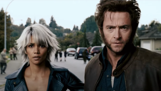 halle berry and hugh jackman in x-men: the last stand