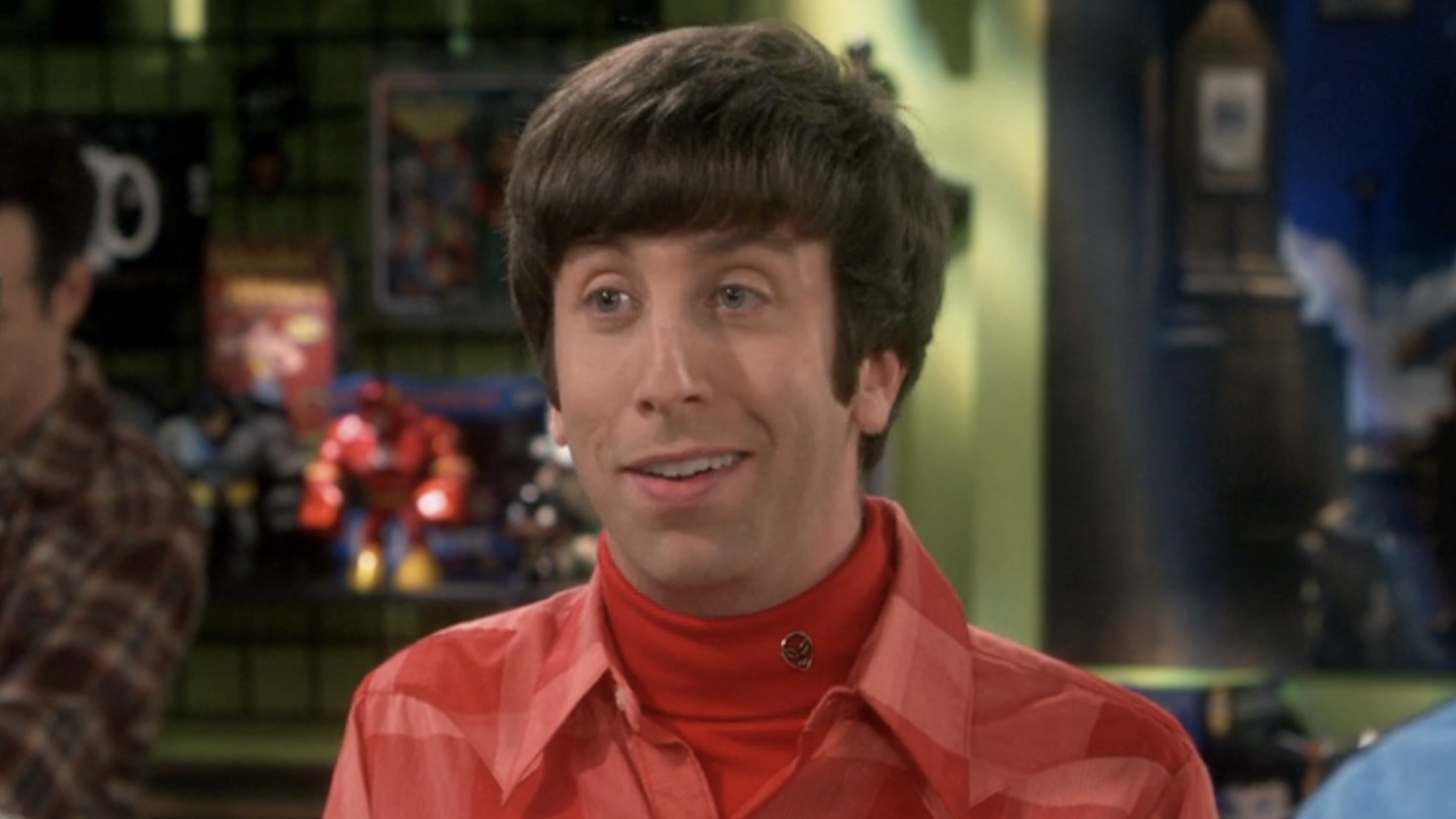 Howard on The Big Bang Theory smiling. 