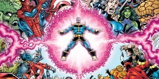 An illustrated representation of the Marvel Multiverse from Marvel Comics