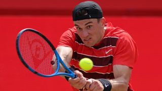 Jack Draper playing in Queen's Championship 2025