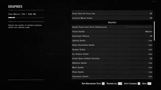 Red Dead Redemption 2 PC performance settings