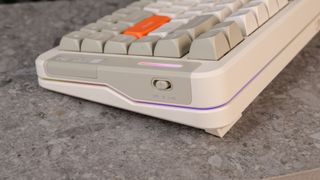 A retro-looking McHose X75 V2 wireless mechanical keyboard