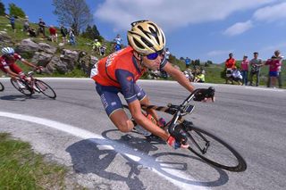 Vincenzo Nibali on the final descent of the Giro d'Italia