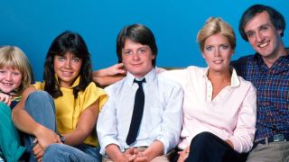 Michael J. Fox and the cast of Family Ties.