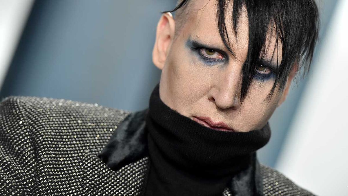 Marilyn Manson at a Vanity Fair party in 2020