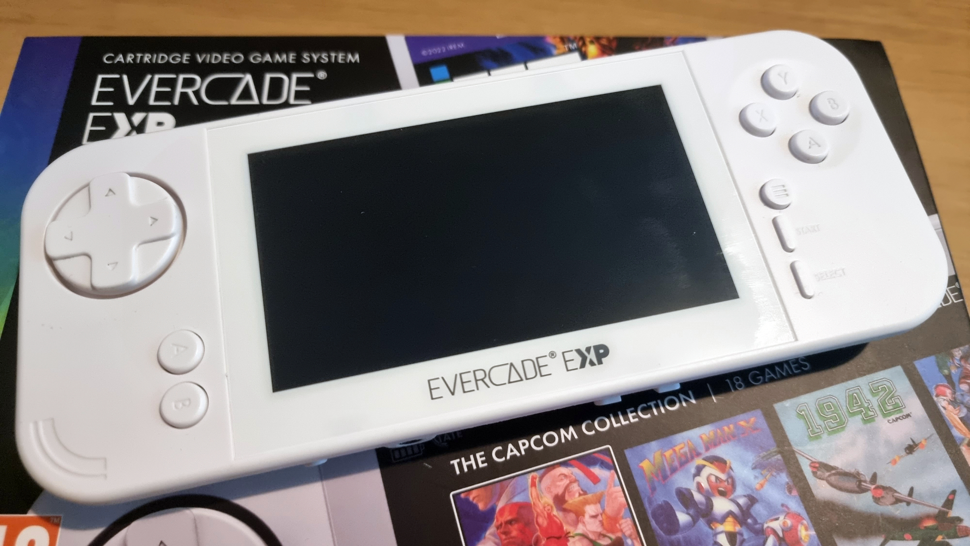 Evercade EXP handheld up close