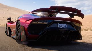 Rearview of a Forza Horizon 5 supercar