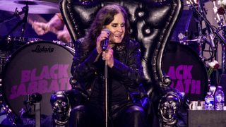 Ozzy Osbourne performs at Back to the Beginning, July 5, 2025