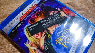 Samsung 980 Pro on top of the Hocus Pocus Blu-Ray