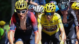 Geraint Thomas and Jonas Vingegaard in the Tour de France
