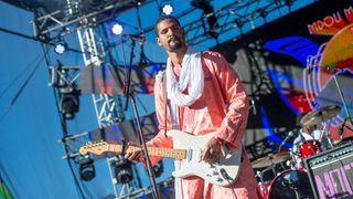 Mdou Moctar performs on the Hydro Quebec stage at Place D'Youville during Day 4 of the 52nd Festival D'été Quebec (FEQ2019) on July 7, 2019 in Quebec City, Canada.