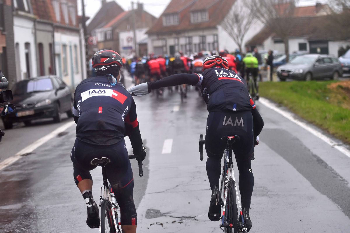 Sylvain Chavanel and Vicente Reynes Mimo (IAM Cycling)