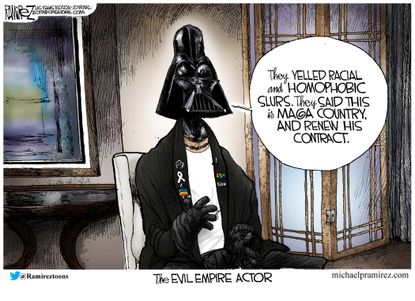 Editorial Cartoon U.S. Jussie Smollett Attack Evil Empire Darth Vader