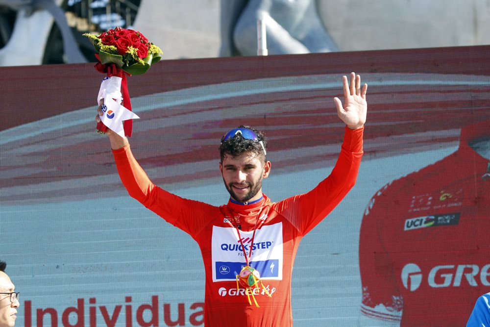 Fernando Gaviria (Quick-Step Floors) in the Tour of Guangxi leader jersey