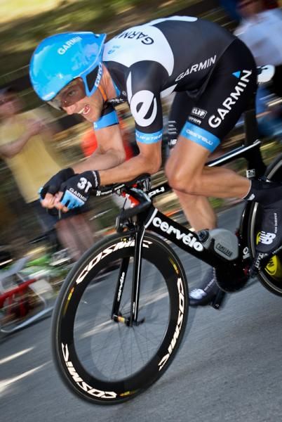 David Zabriskie (Garmin-Cervelo) time trials to victory and a new course record in Solvang.