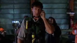 Sylvester Stallone making plans in Daylight