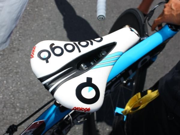 Prologo saddles are scattered throughout the peloton but this cutout Nago Pas model is still quite rare.