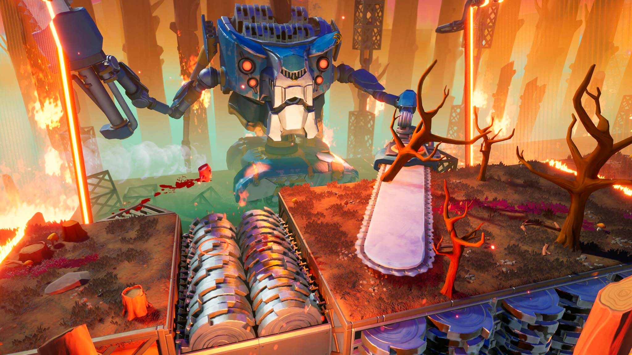 Super Meat Boy 3D game level.