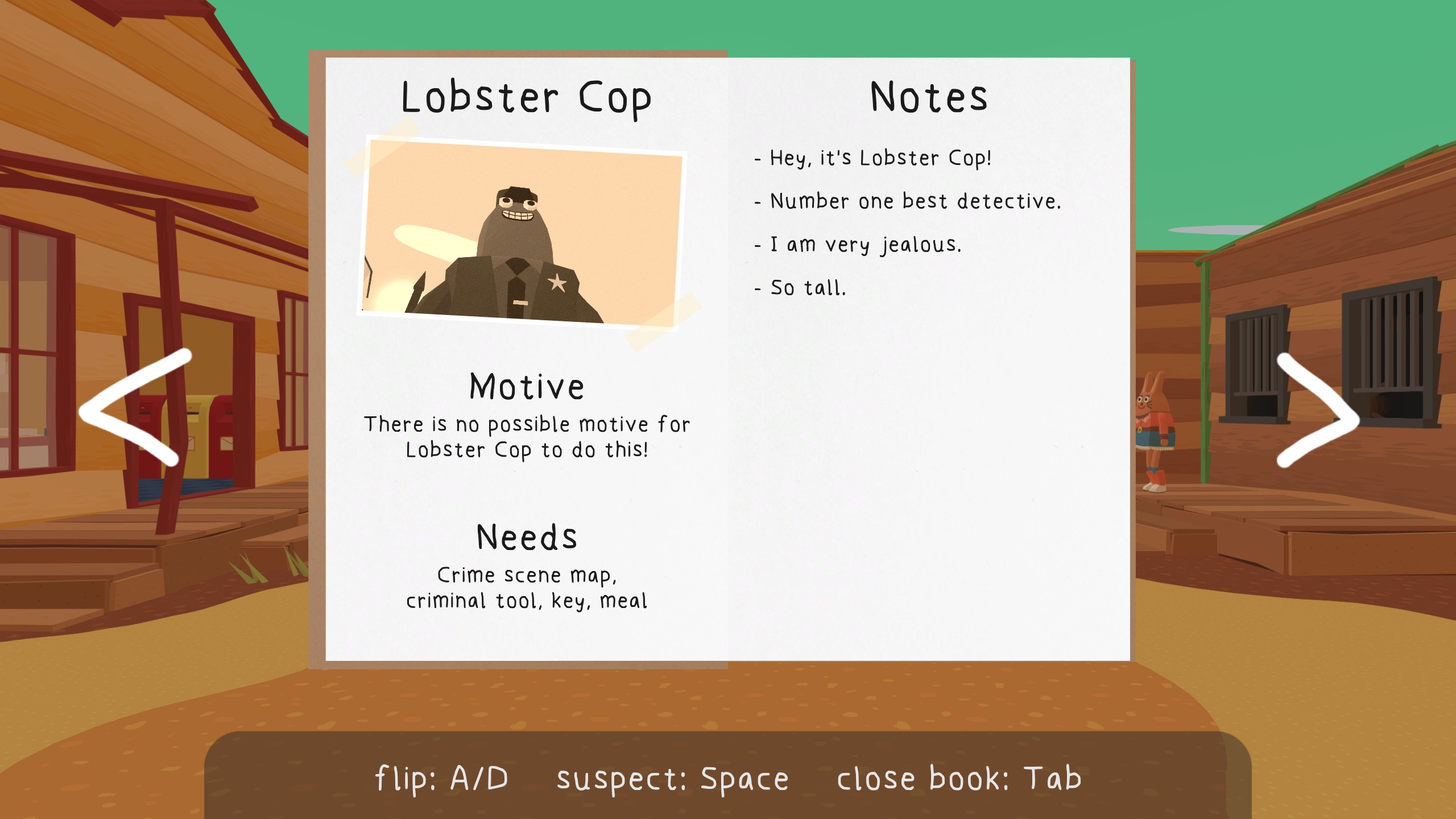 A notebook entry in Frog Detective 3