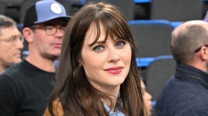 a headshot of zooey deschanel