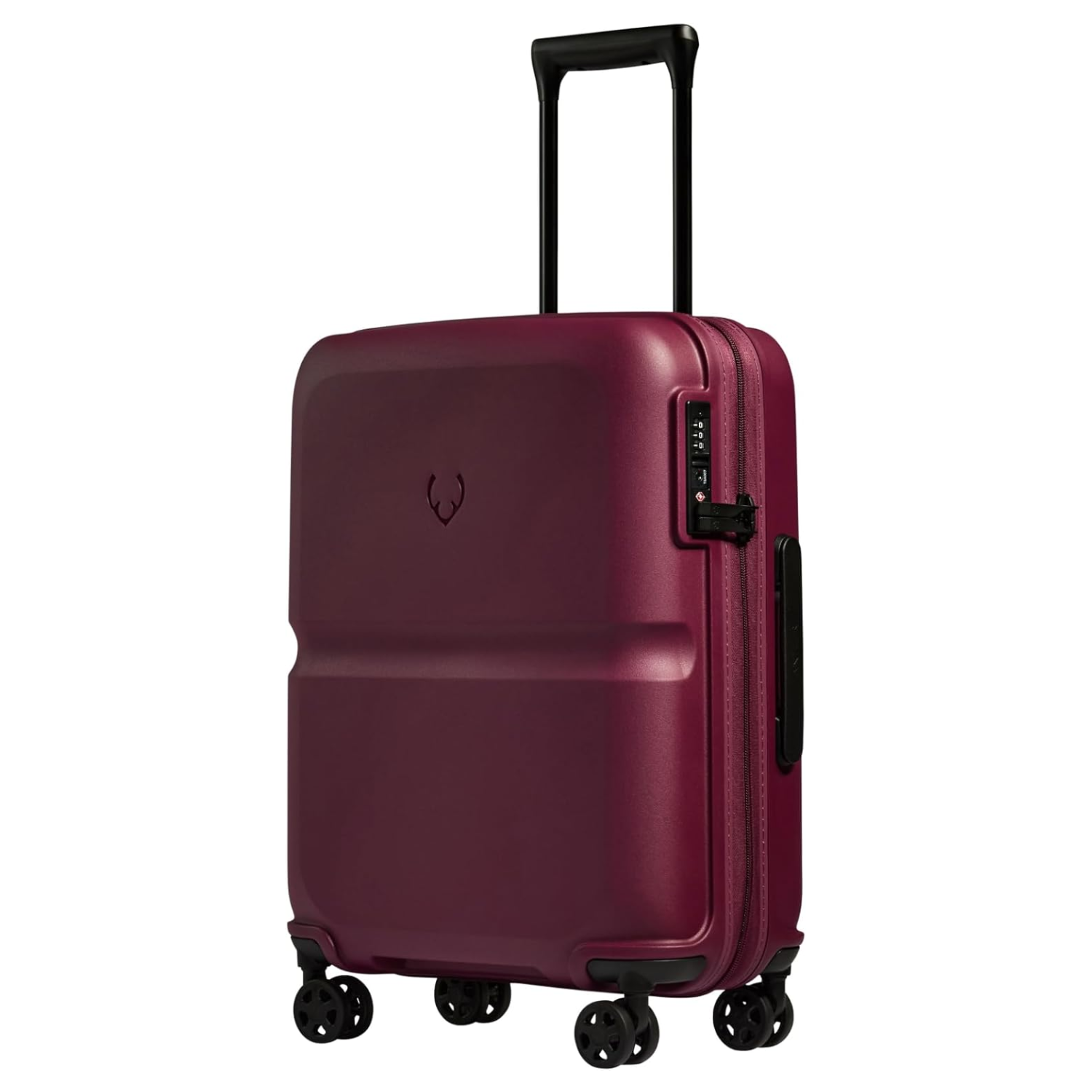 A deep purple suitcase
