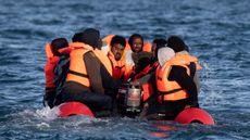 Migrants attempt to cross the English Channel 