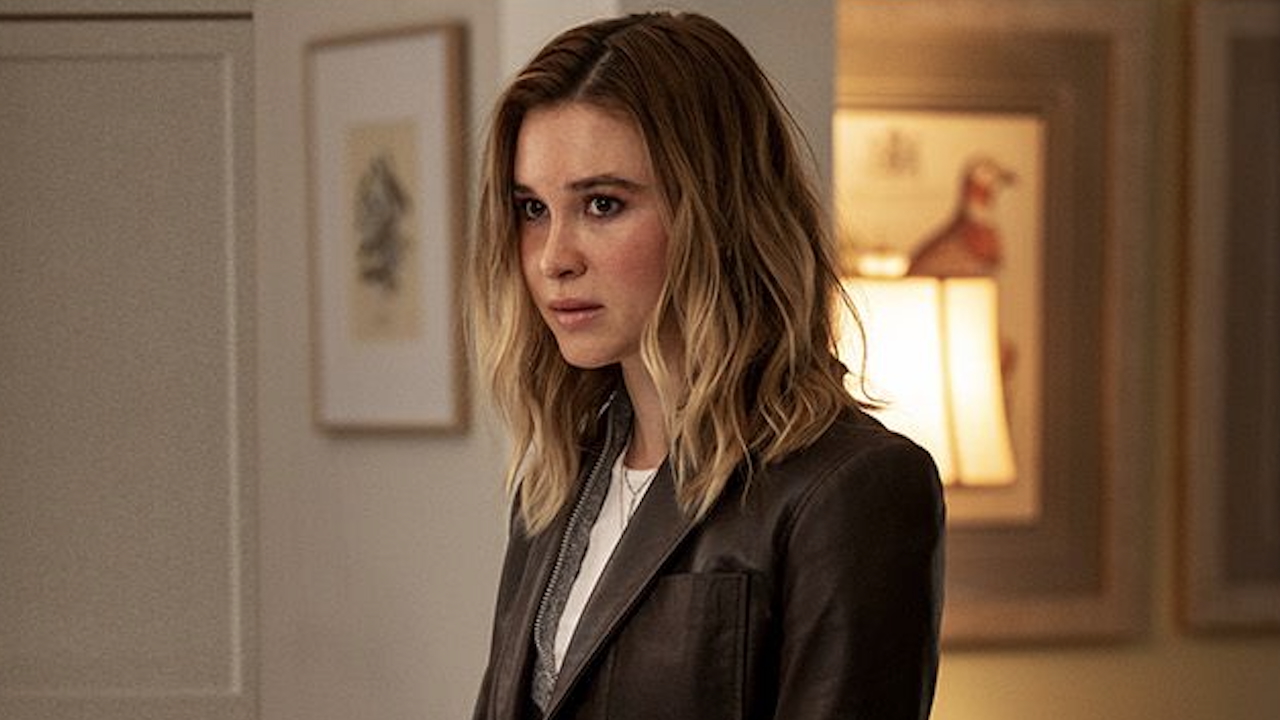 Tatum Prescott-Evans wearing Sydney's old jacket in Scream 7