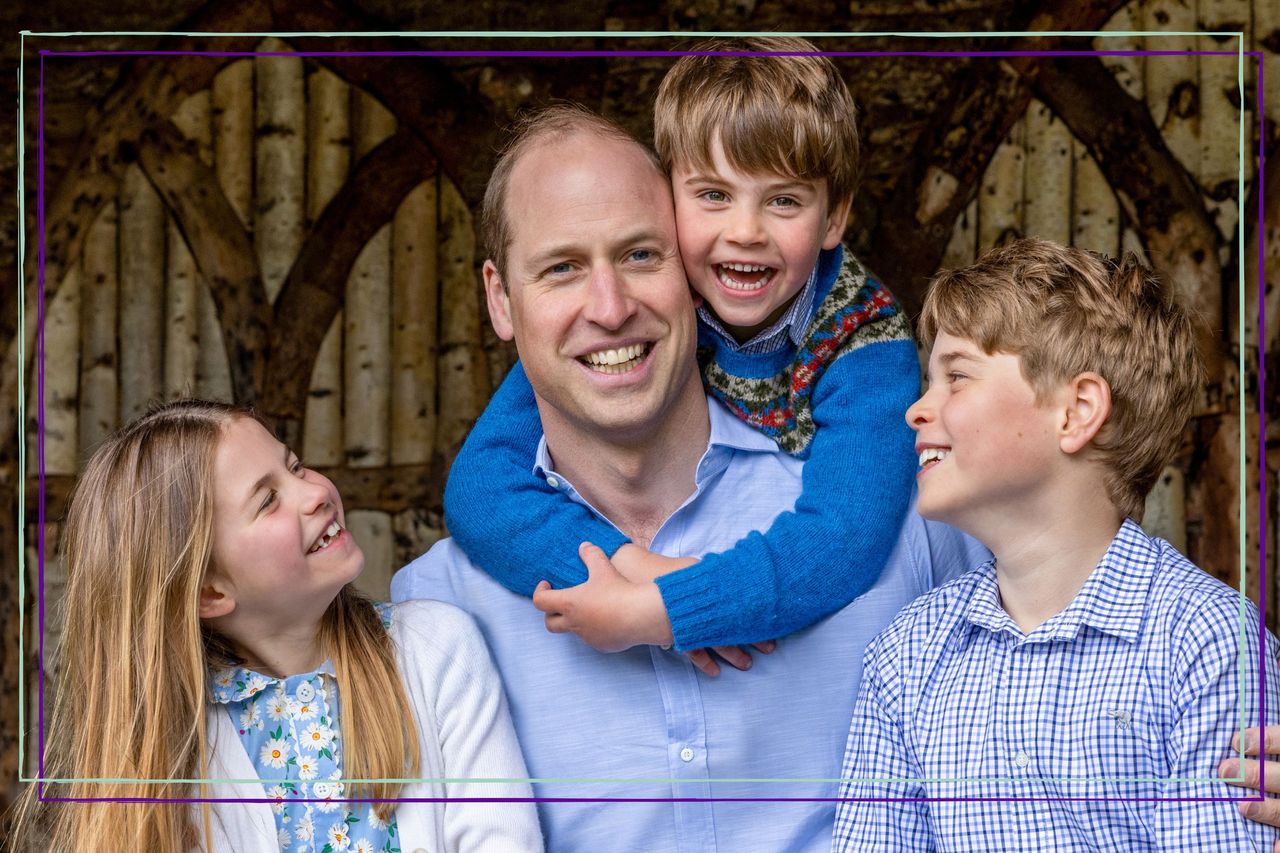 Prince William, Prince George, Princess Charlotte and Prince Louis Father&#039;s Day portrait