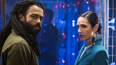 Daveed Diggs and Jennifer Connelly in Snowpiercer