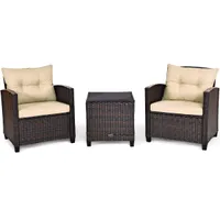 Costway Rattan Outdoor Sofa Costway Rattan Outdoor Sofa