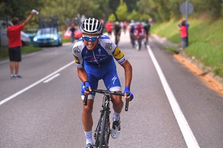 Julian Alaphilippe (Quick-Step Floors) on the attack