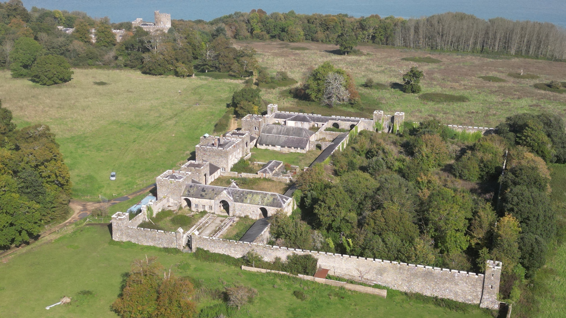 Images of the mildly derelict Norris Castle on the Isle of Wight