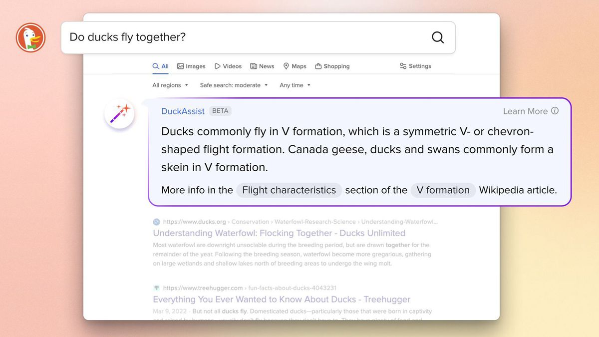 DuckDuckGo’s new DuckAssist may give Bing and ChatGPT a run for their money
