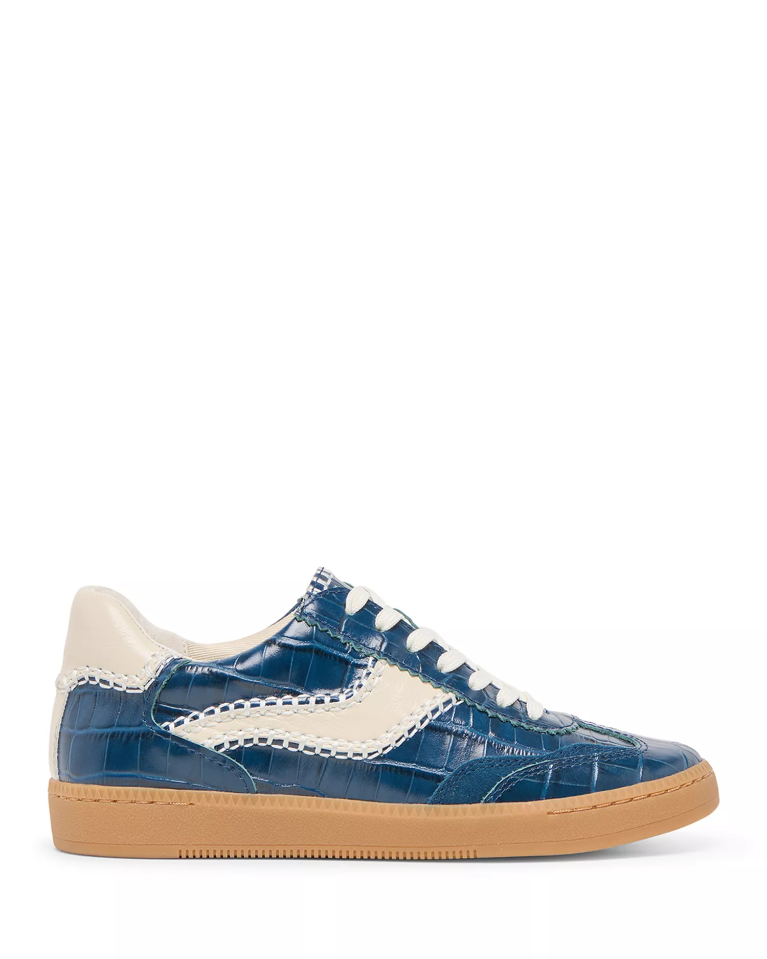 Women&#039;s Notice Stitch Croco Embossed Sneakers