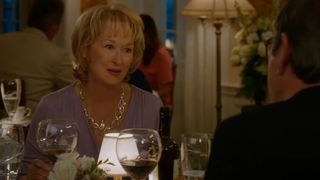 Meryl Streep at a candle lit dinner in the movie Hope Springs
