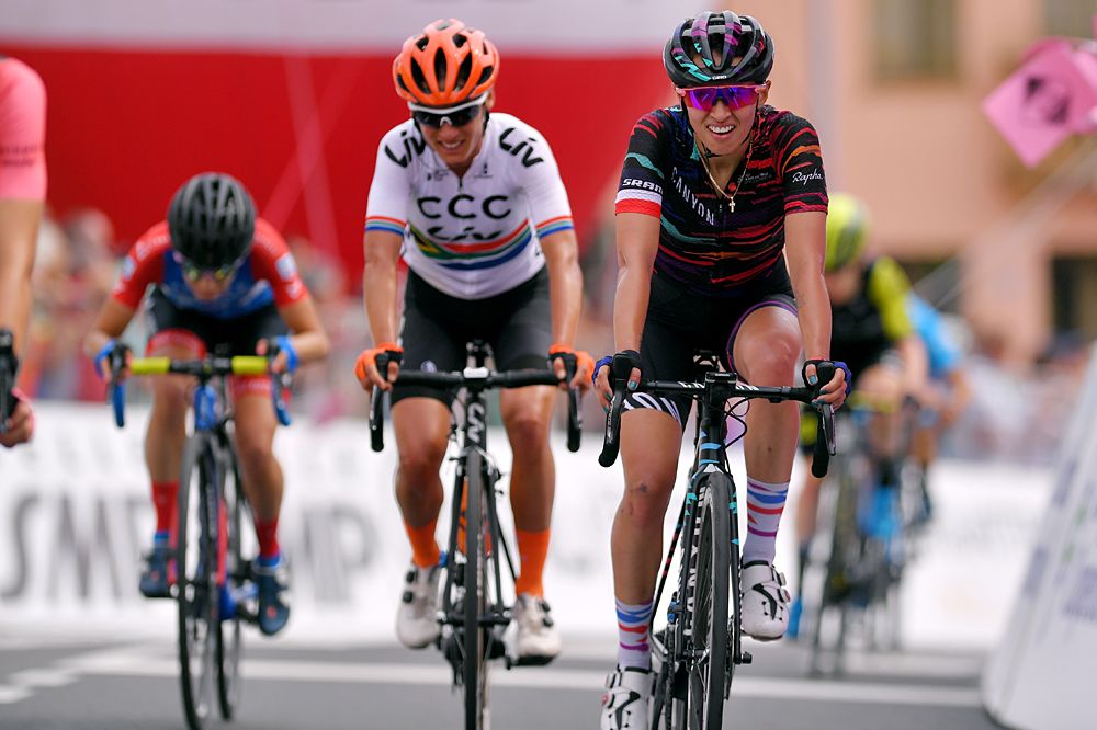 Katarzyna Niewiadoma, Ashleigh Moolman-Pasio stage 7 at the Giro Rosa