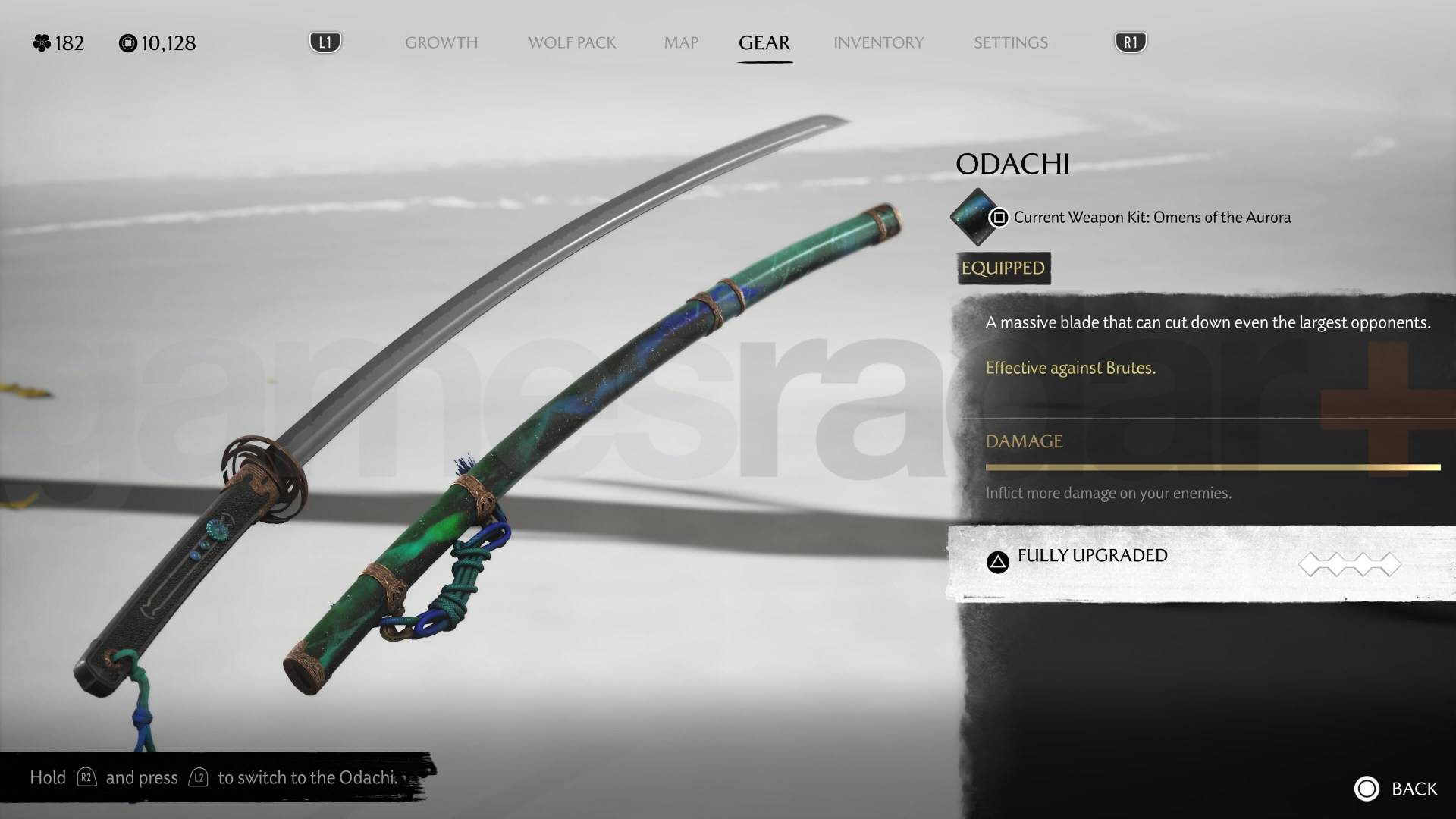 Ghost of Yotei odachi weapon