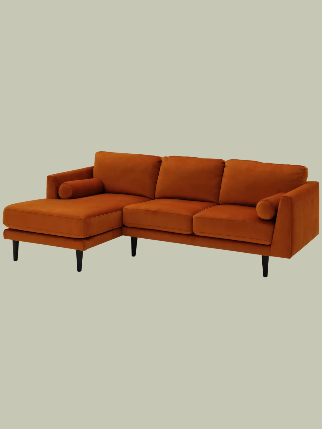 Habitat, Jacob Velvet Left/Right Hand Corner Sofa