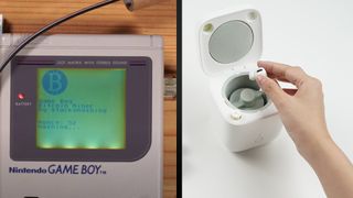 Nintendo Game Boy and AirPods washing machine 