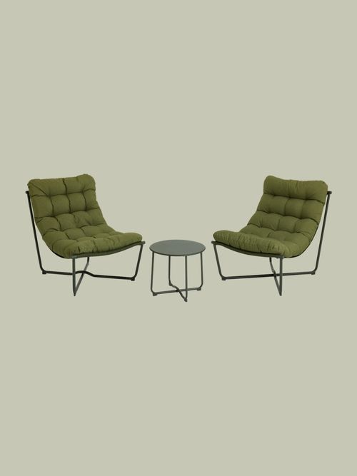 Scoop 2 Seater Metal Garden Bistro Set 