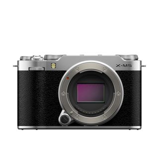 Fujifilm X-M5 camera on a white background