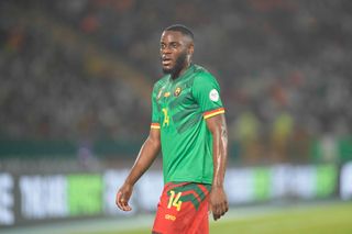 Cameroon AFCON 2023 squad: Junior Baptiste Tchamadeu of Cameroon during the TotalEnergies CAF Africa Cup of Nations group stage match between Cameroon and Guinea at Stade Charles Konan Banny de Yamoussoukro on January 15, 2024 in Yamoussoukro, Ivory Coast. (Photo by Ulrik Pedersen/DeFodi Images via Getty Images)