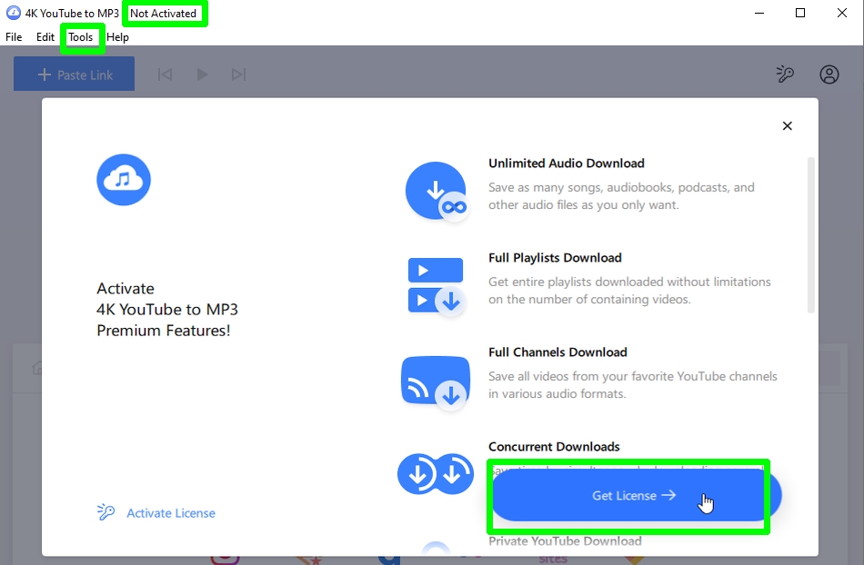 how to download music from YouTube - install