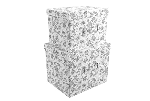 Martha Stewart Collapsible Stackable Home Storage Organization Lidded Tops