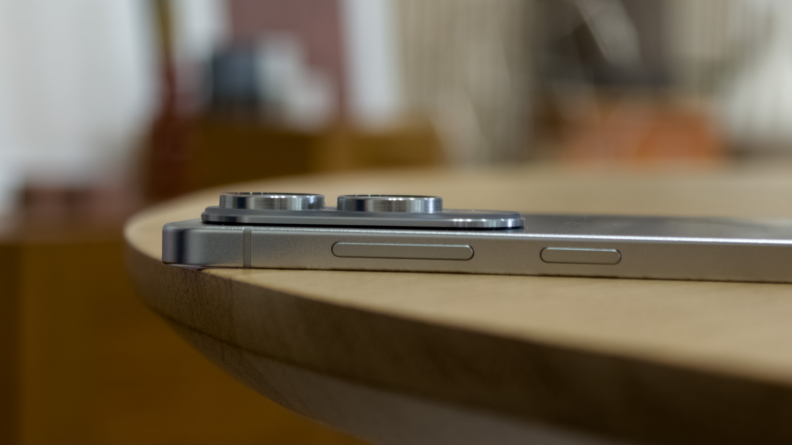 The Galaxy S25 Edge lying flat face down