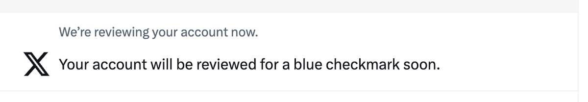X Prremium account and verification
